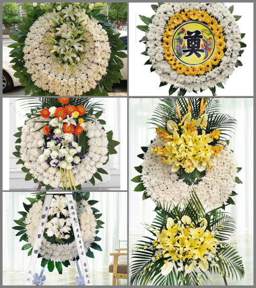 湖北十堰市郧西县安家乡田坑村花圈速递